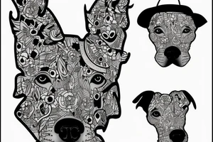 Pitbull tattoo idea