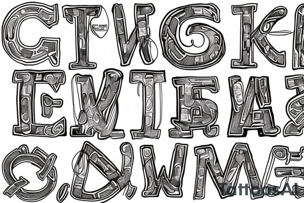 the letters I H S intertwined for a medical student tattoo idea