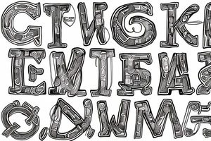 the letters I H S intertwined for a medical student tattoo idea
