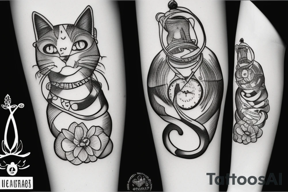 Cat from alice wonderland tattoo idea