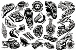 Car drit tattoo idea