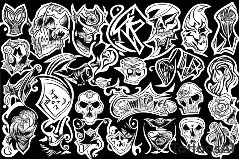 black magic tattoo idea