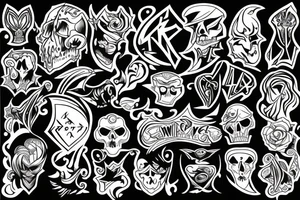 black magic tattoo idea