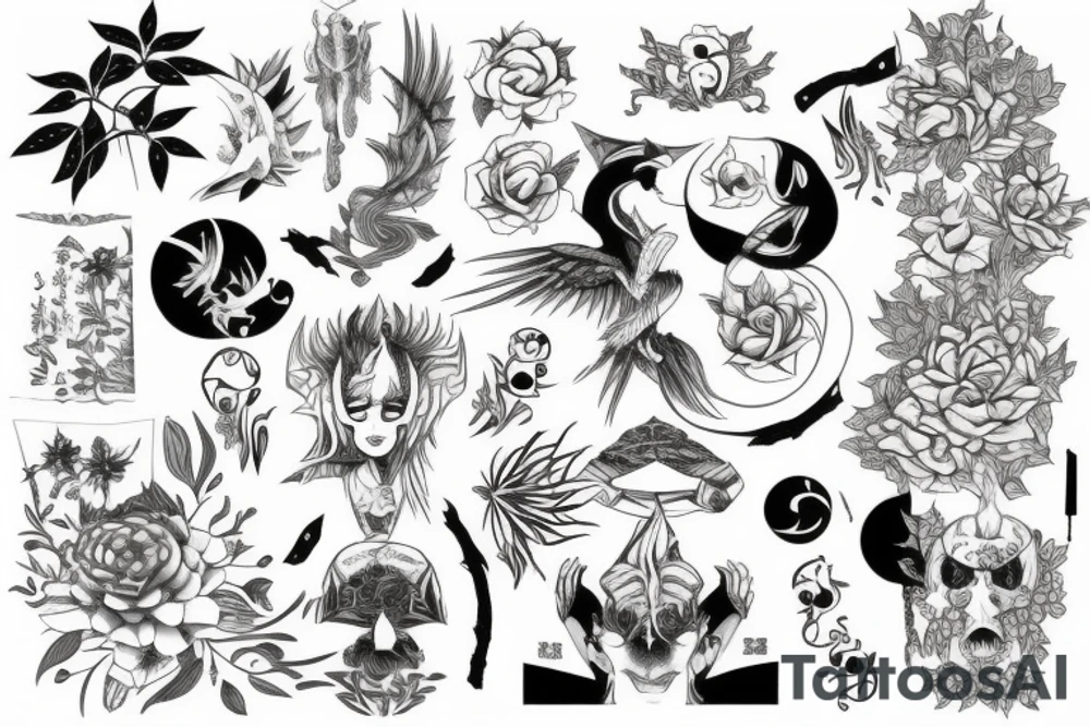 forest tattoo idea