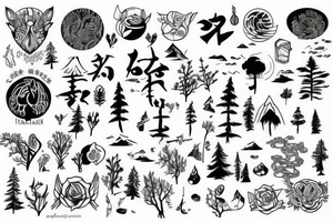 forest tattoo idea