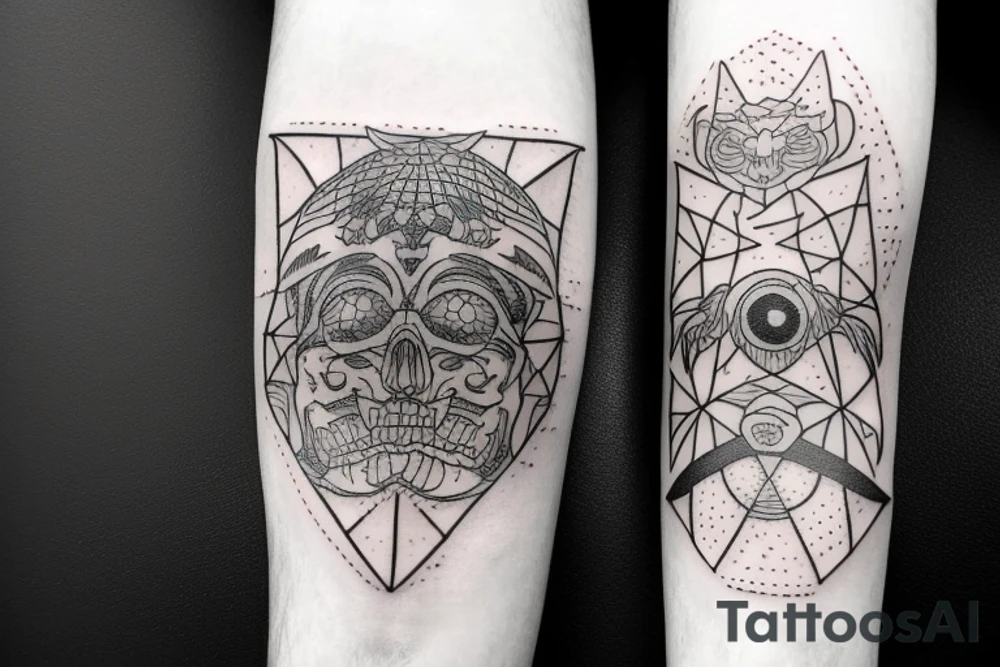 Dark side of moon tattoo idea