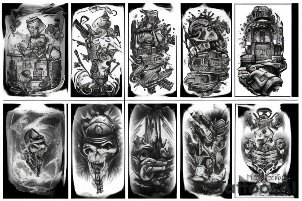 Foto, cassino, video, game tattoo idea