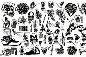 Buty żołnierza ,Chełm żołnierza , karabin tattoo idea