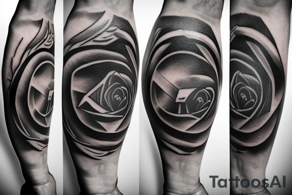 compass, roses, father and son tattoo idea