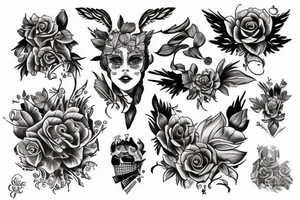 Wilkołak na lydce tattoo idea