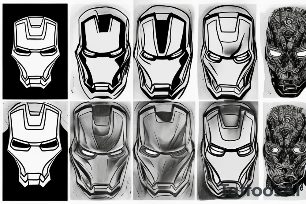 Iron man syn zegar tattoo idea