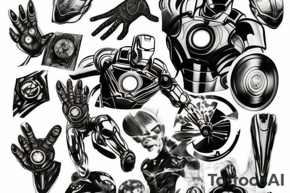 Iron man syn las tattoo idea