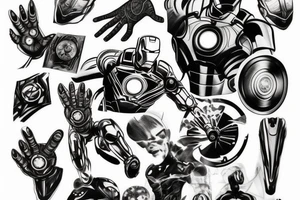 Iron man syn las tattoo idea