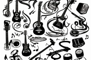 Music tattoo idea