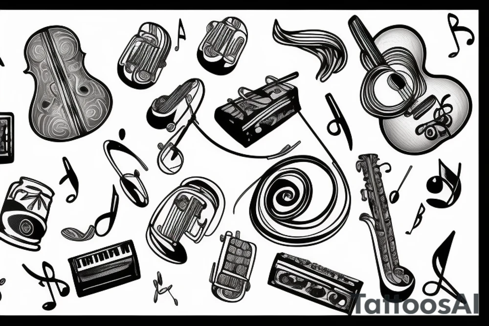 Music tattoo idea
