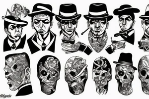 Gangster Mafia tattoo idea