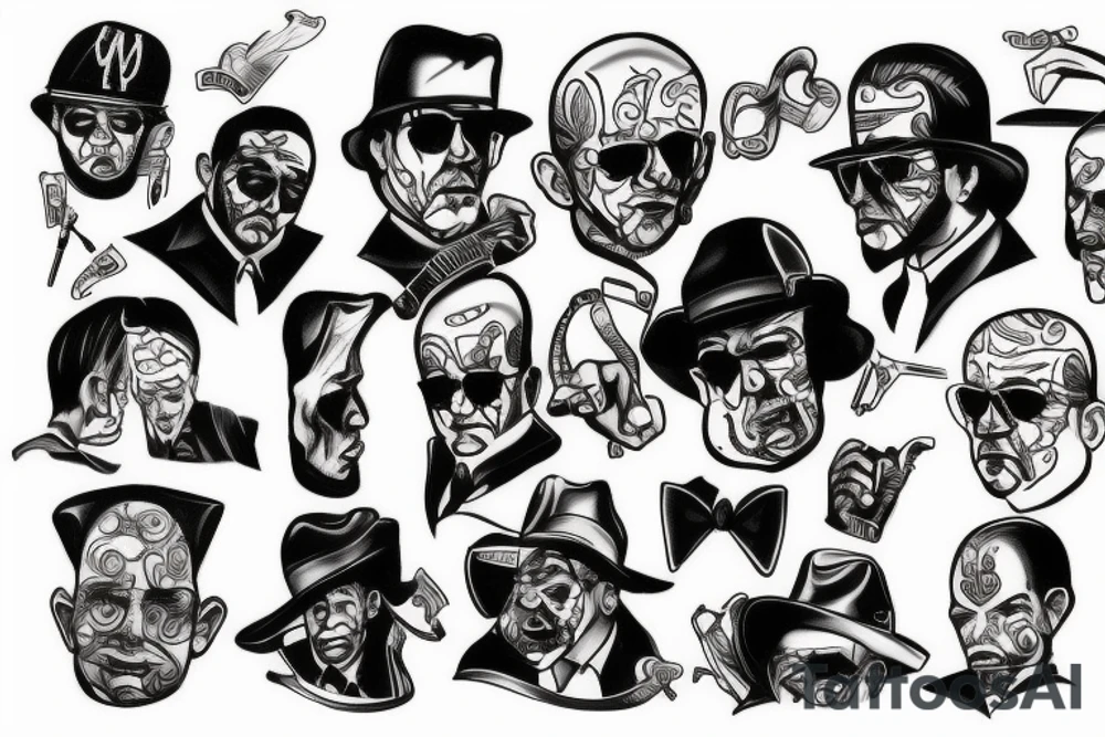 Gangster Mafia tattoo idea