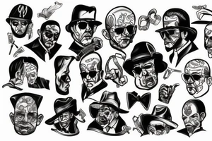 Gangster Mafia tattoo idea
