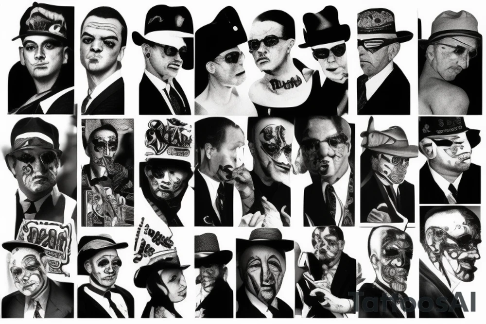Gangster Mafia tattoo idea