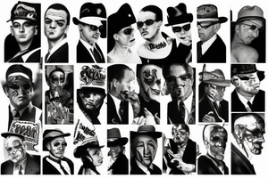 Gangster Mafia tattoo idea