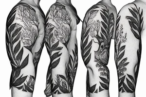 sleeve, forest tattoo idea