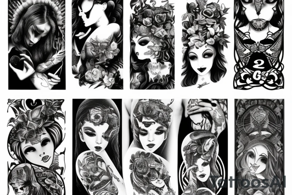 Livia lilith written in different fonts tattoo idea