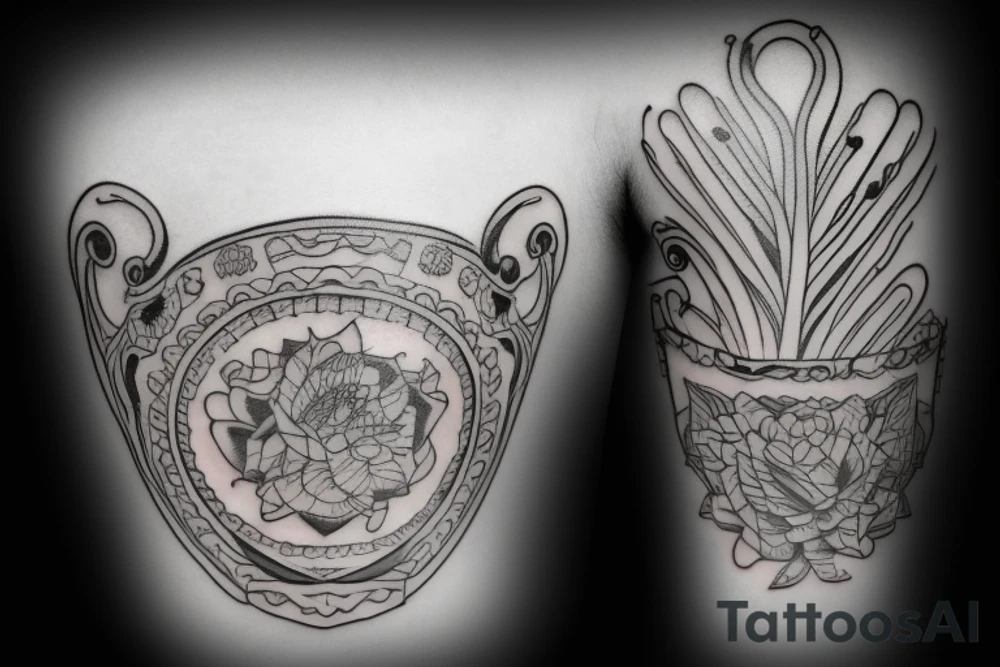 Bucket with bottle tattoo idea