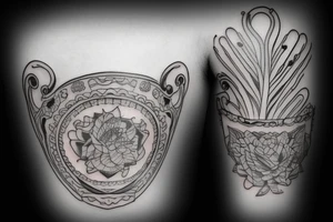 Bucket with bottle tattoo idea