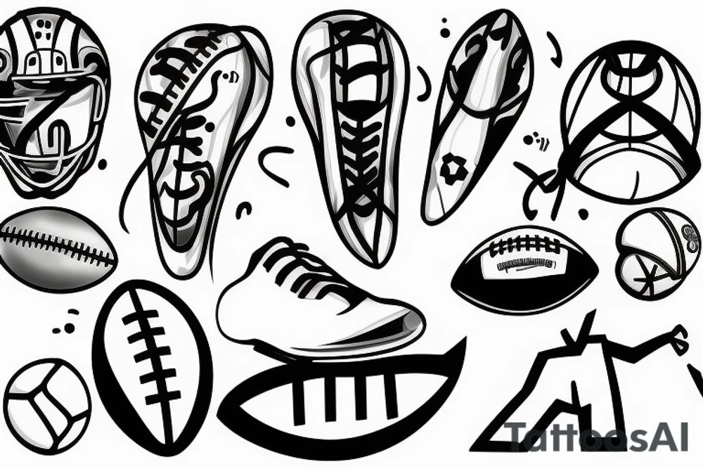 Football tattoo idea