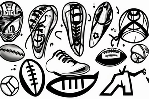 Football tattoo idea