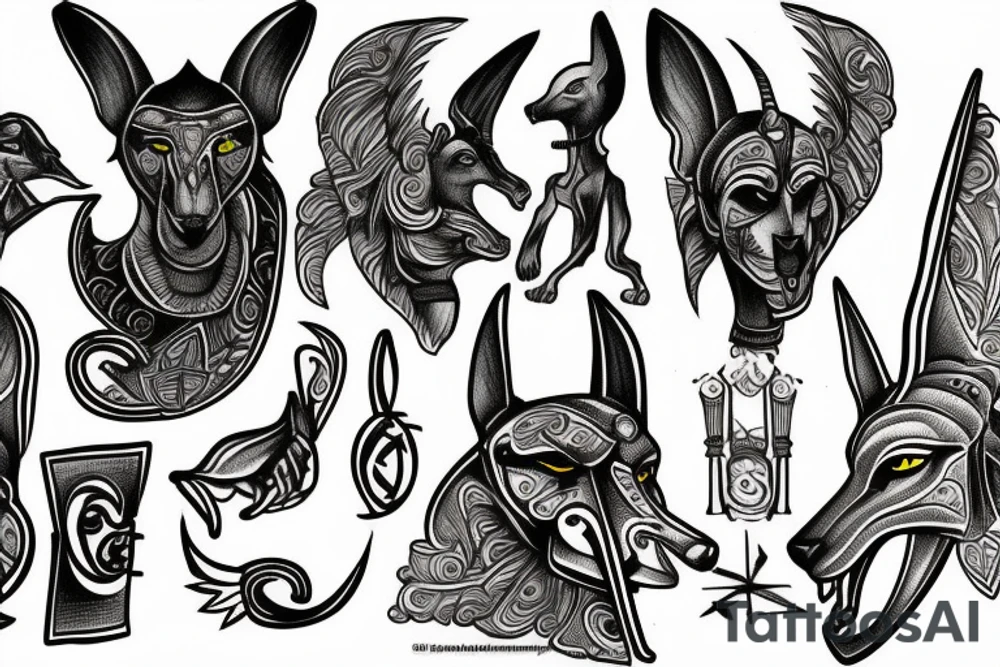 Anubis tattoo idea