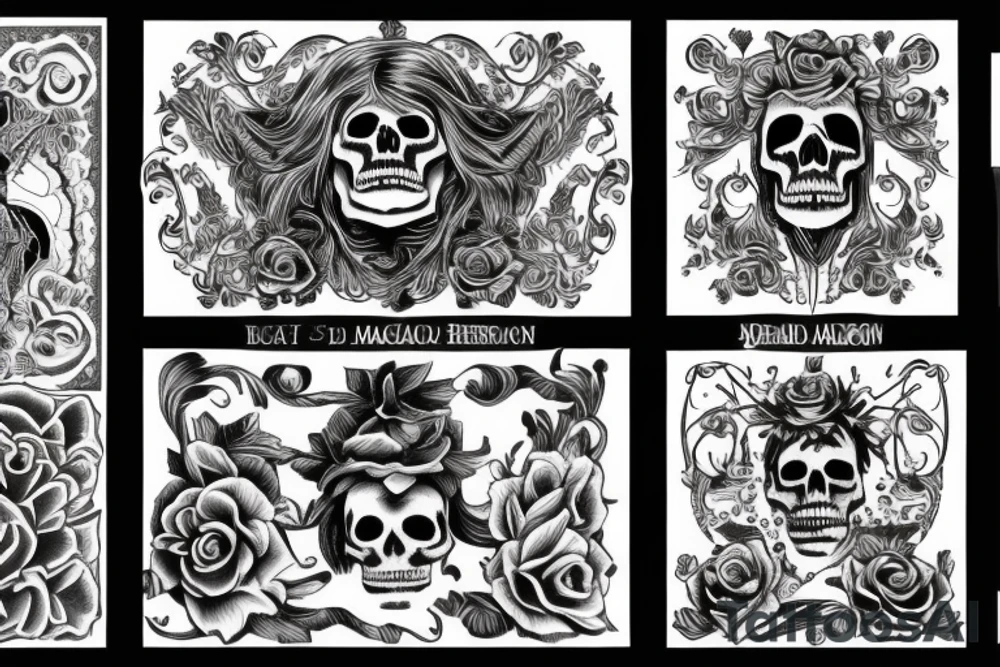 Danse macabre tattoo idea