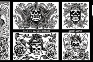 Danse macabre tattoo idea