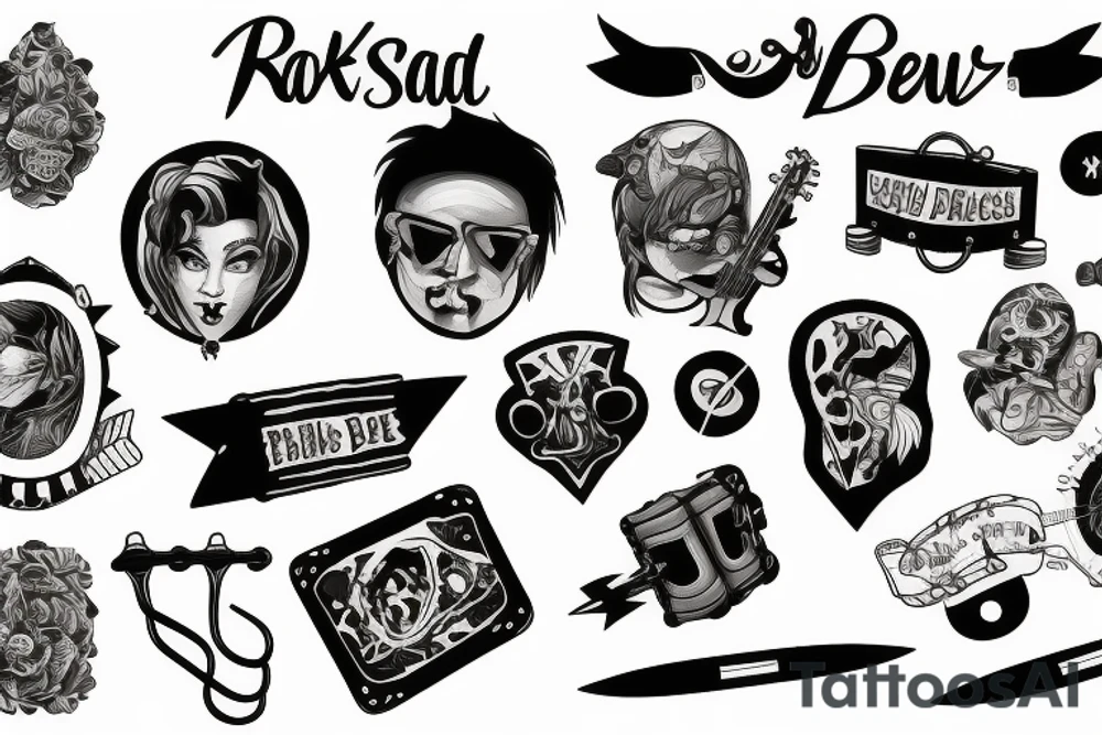 Rock band tattoo idea
