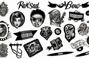 Rock band tattoo idea