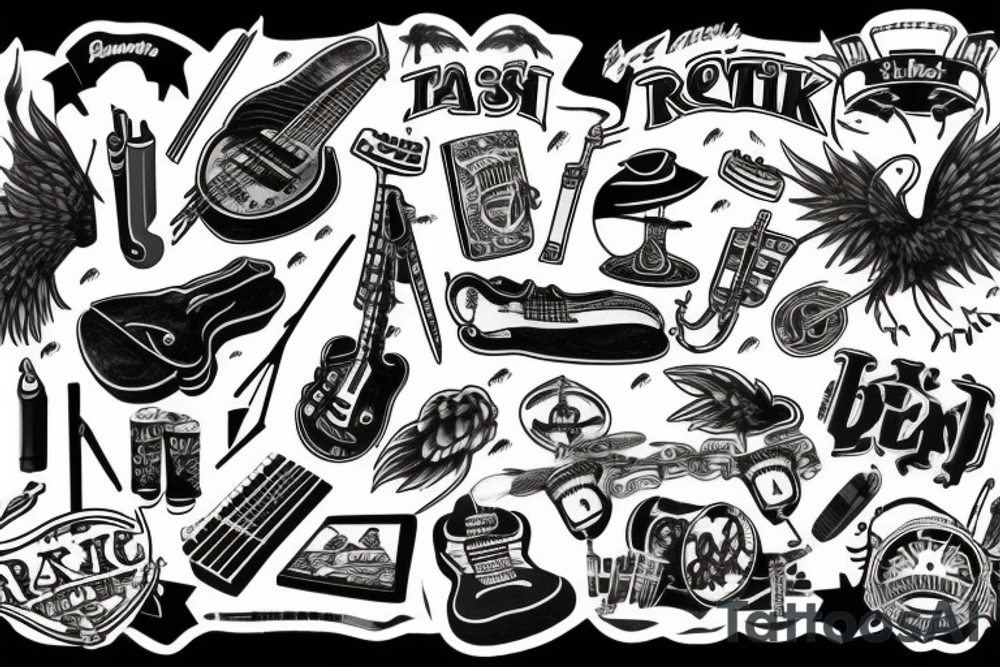 Rock band tattoo idea