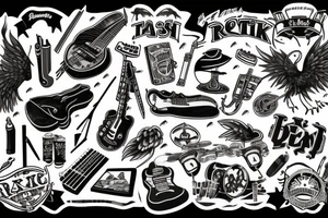 Rock band tattoo idea
