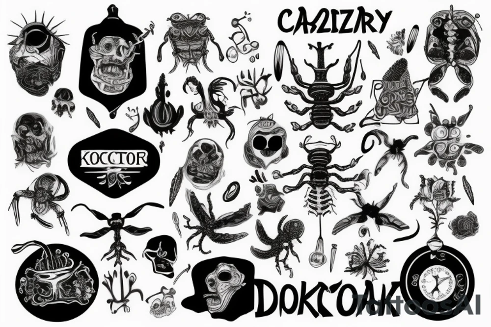 Czarny doktor plaga tattoo idea