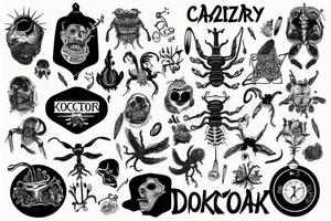 Czarny doktor plaga tattoo idea