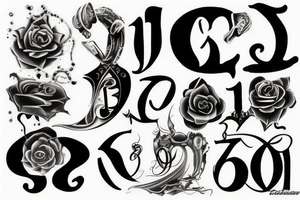 Number 13 tattoo idea