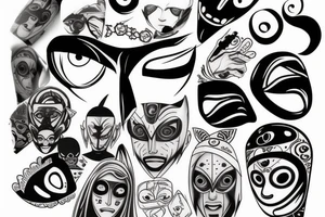 Obito mask tattoo idea