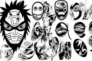 Obito mask tattoo idea