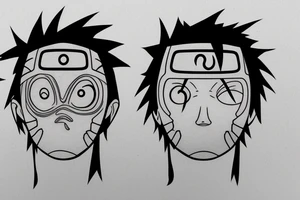 Uchiha obito mask tattoo idea