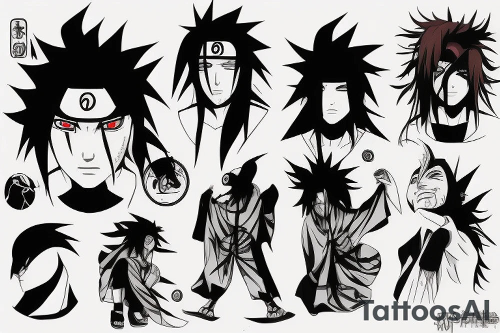 Uchiha madara tattoo idea