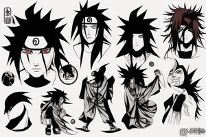 Uchiha madara tattoo idea