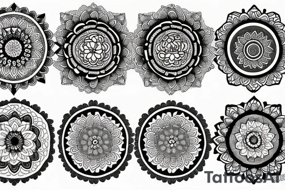 Byk mandala tattoo idea