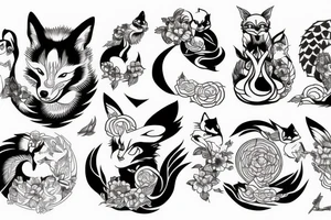 Kitsune tattoo idea