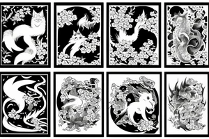 Kitsune tattoo idea