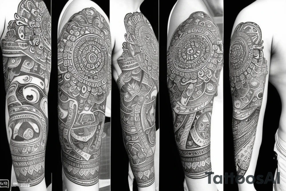 Bull mandala tattoo idea