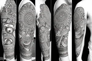 Bull mandala tattoo idea